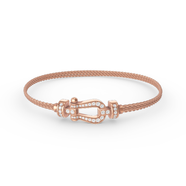 [Royal Jewellery]FORCE SMALL HORSESHOE  DIAMOND CHAIN ROPE BRACELET