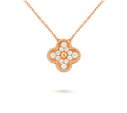 [Royal]CLOVER 15MM SINGLE FLOWER NECKLACE COLLECTION