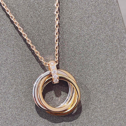 [Royal Jewellery]TRINITY NECKLACE GOLD  DIAMONDS