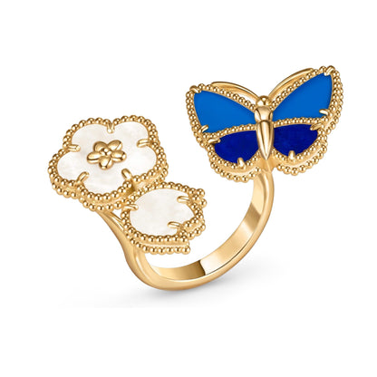 [Royal]LUCKY SPRING BUTTERFLY OPEN-FACE RINGS