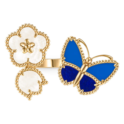 [Royal]LUCKY SPRING BUTTERFLY OPEN-FACE RINGS