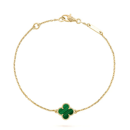 [Royal Jewellery]CLOVER BRACELET MALACHITE 1 MOTIF