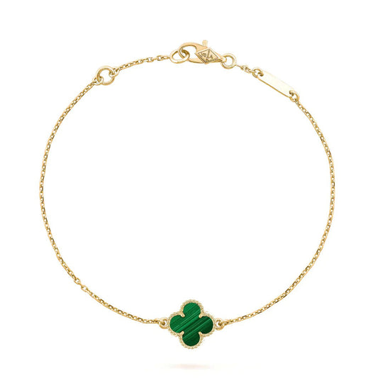 [Royal Jewellery]CLOVER BRACELET MALACHITE 1 MOTIF