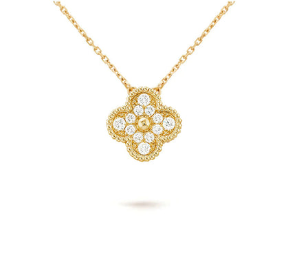 [Royal]CLOVER 15MM SINGLE FLOWER NECKLACE COLLECTION