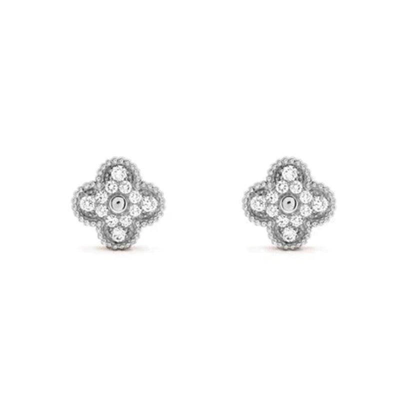 [Royal]CLOVER SILVER 15MM EARRINGS COLLECTION