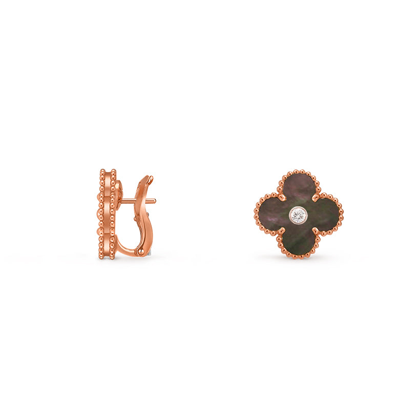 [Royal]CLOVER 15MM MOP DIAMOND EARRINGS COLLECTION