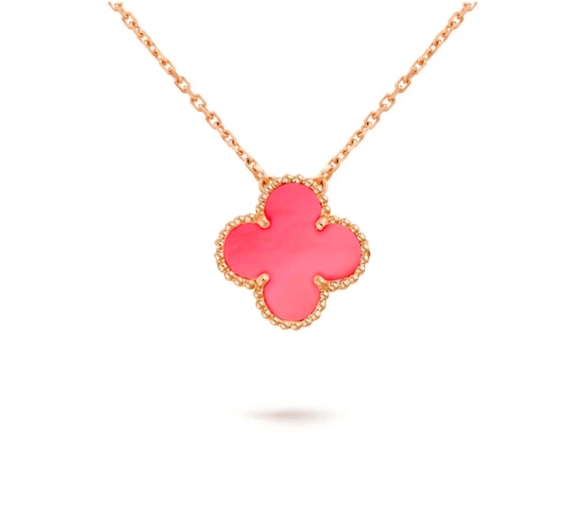 [Royal]CLOVER 15MM SINGLE FLOWER NECKLACE COLLECTION