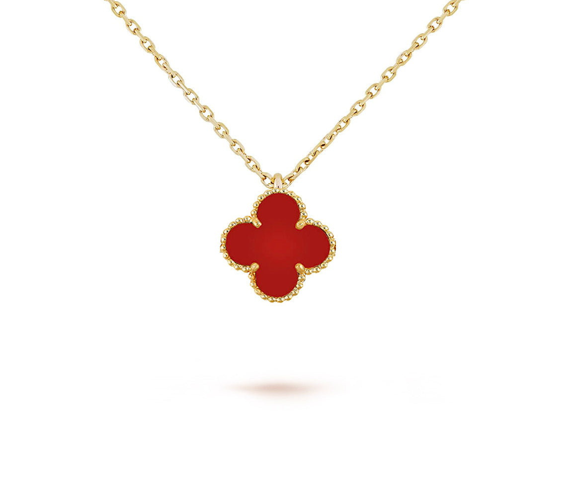 [Royal]CLOVER MINI 9.5MM CARNELIANS NECKLACE COLLECTION