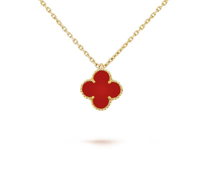 [Royal]CLOVER MINI 9.5MM CARNELIANS NECKLACE COLLECTION
