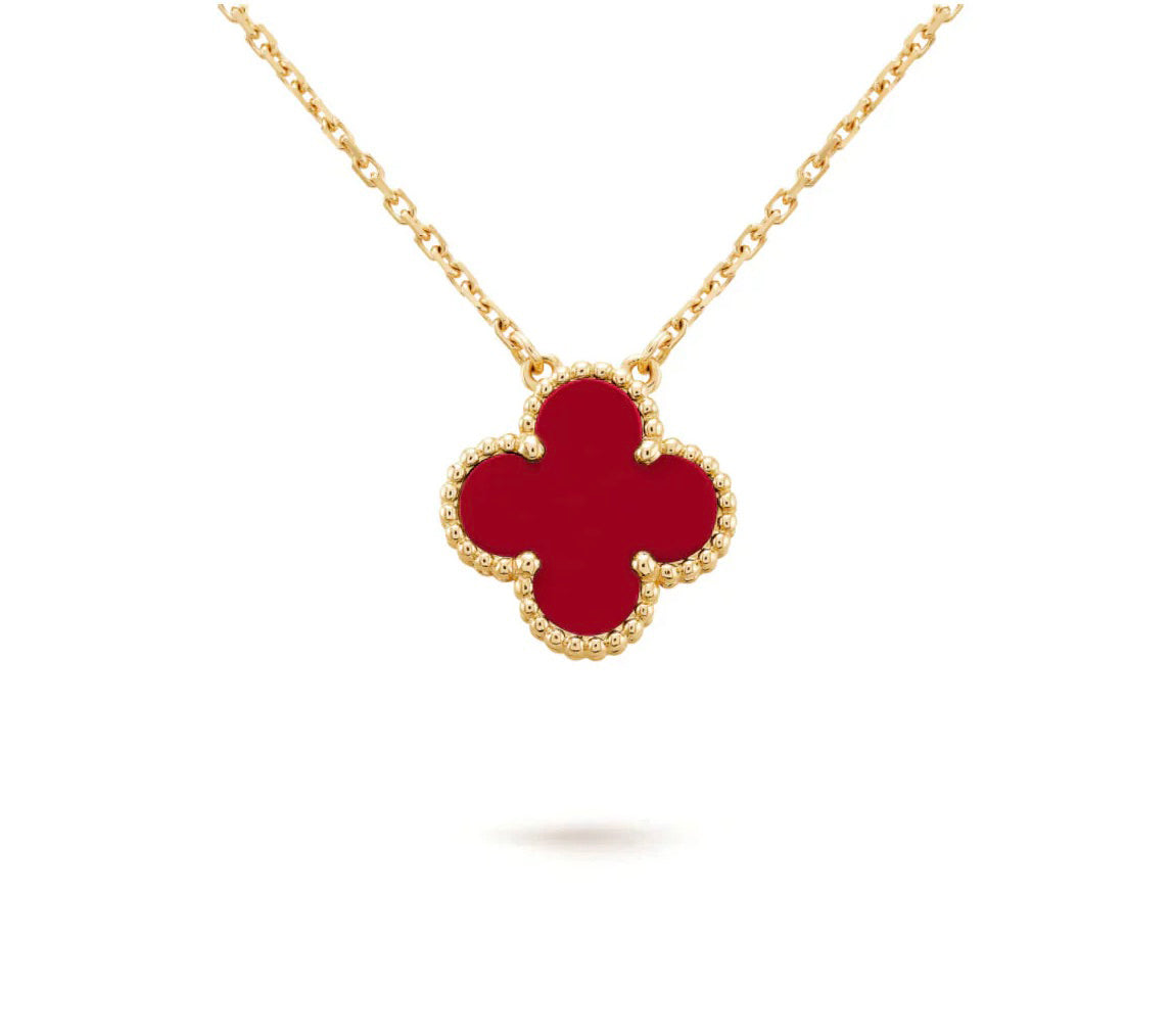 [Royal]CLOVER 15MM SINGLE FLOWER NECKLACE COLLECTION