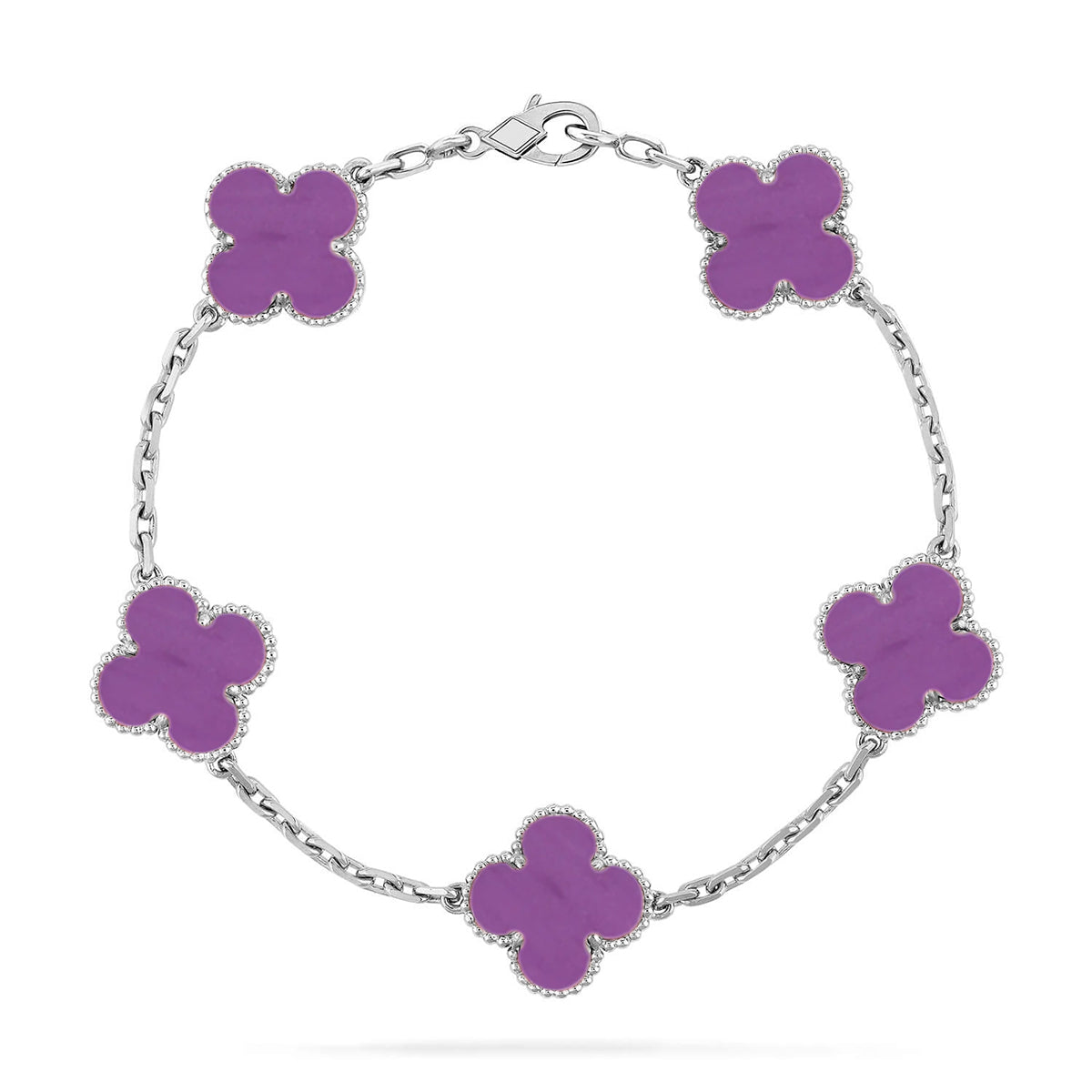 [Royal Jewellery] CLOVER 5 MOTIF VIOLET BRACELET COLLECTION