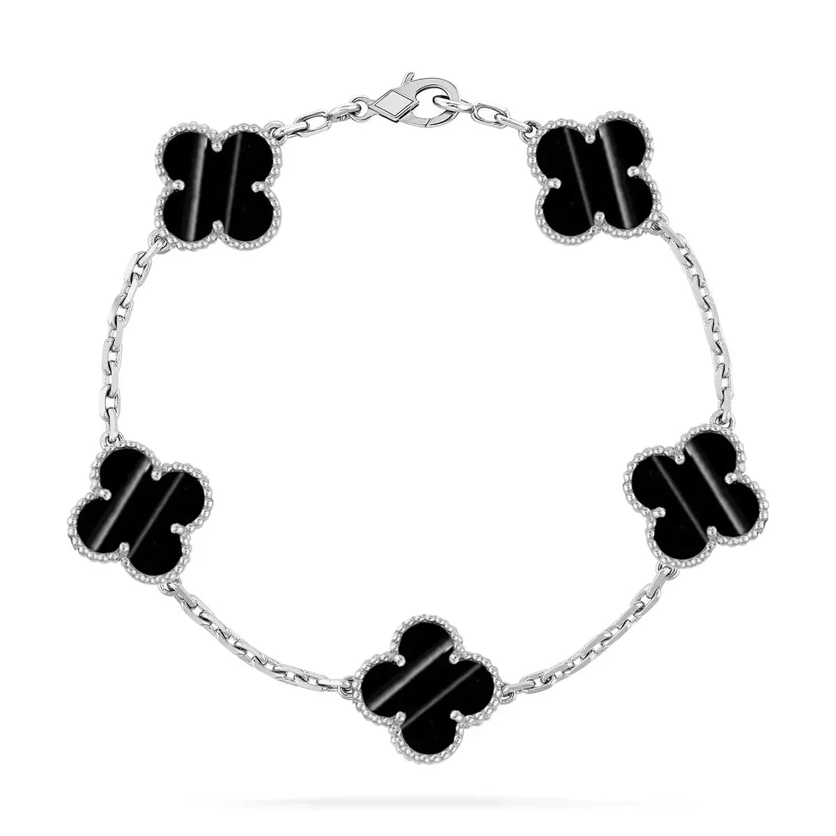 [Royal] Clover 5-Motif & LOVE Unlimited Bracelet Set