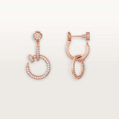 [Royal] JUSTE FULL DIAMOND DOUBLE EARRINGS