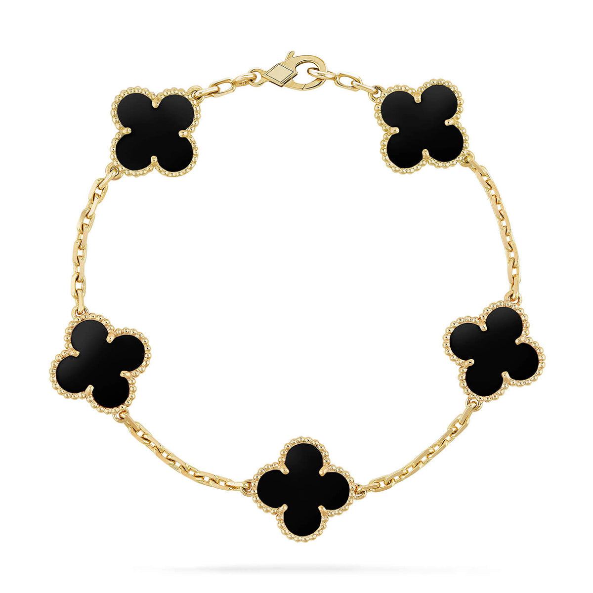 [Royal Jewellery] CLOVER 5 MOTIF ONYXS BRACELET COLLECTION
