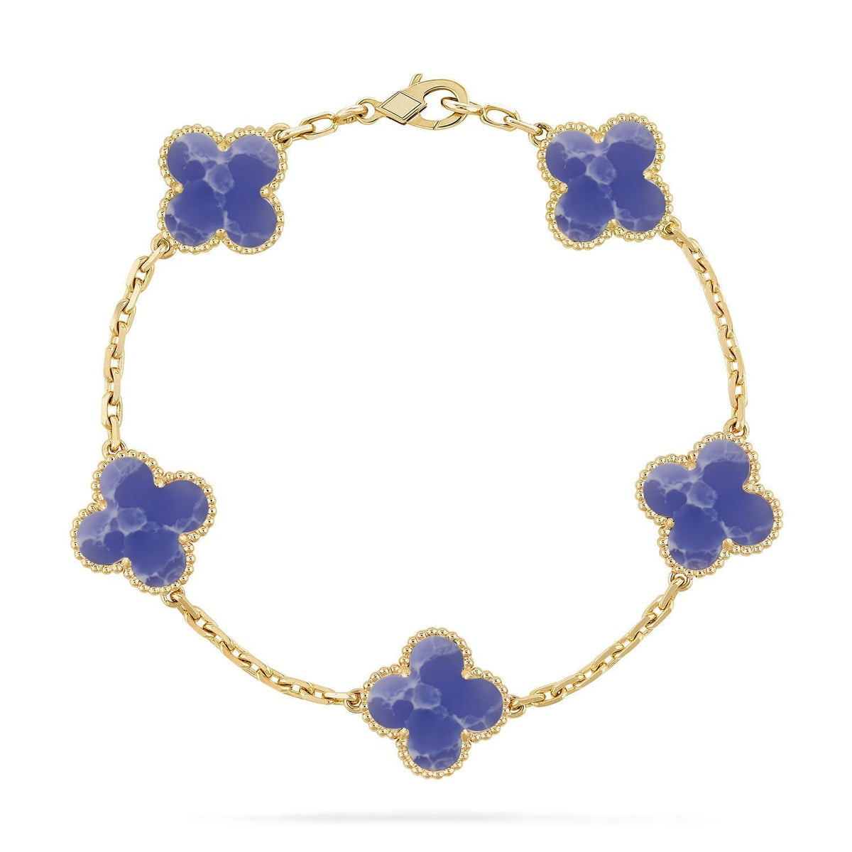 [Royal Jewellery]CLOVER 5 MOTIF BLUE VEINS BRACELET COLLECTION