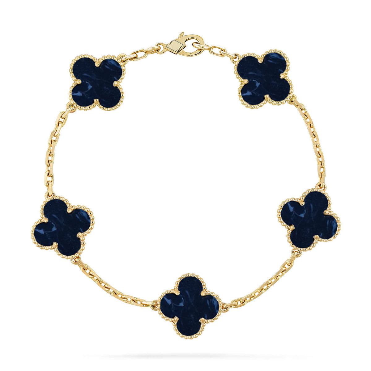 [Royal Jewellery]CLOVER 5 MOTIF PIETERSITE BRACELET COLLECTION
