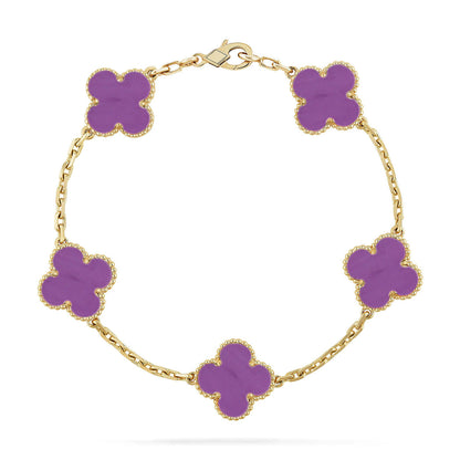 [Royal Jewellery] CLOVER 5 MOTIF VIOLET BRACELET COLLECTION