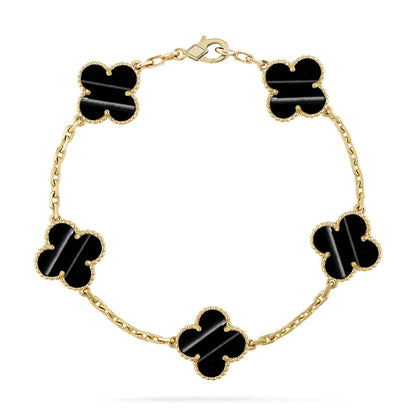 [Royal Jewellery] CLOVER 5 MOTIF PULSAR STONE BRACELET COLLECTION