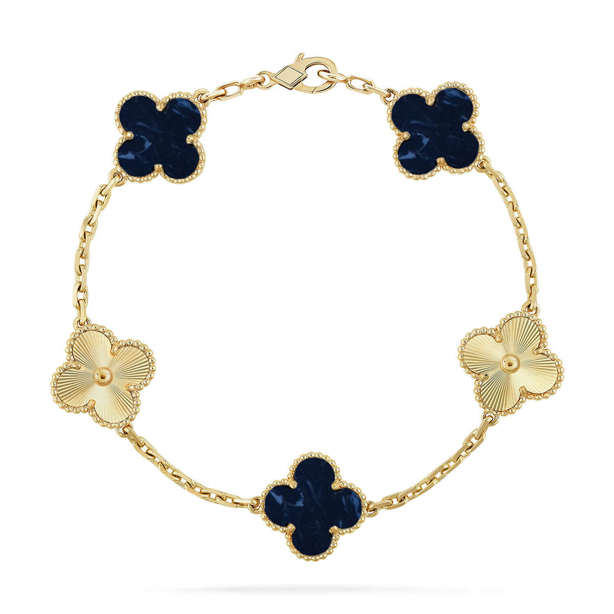 [Royal Jewellery]CLOVER 5 MOTIF PIETERSITE BRACELET COLLECTION