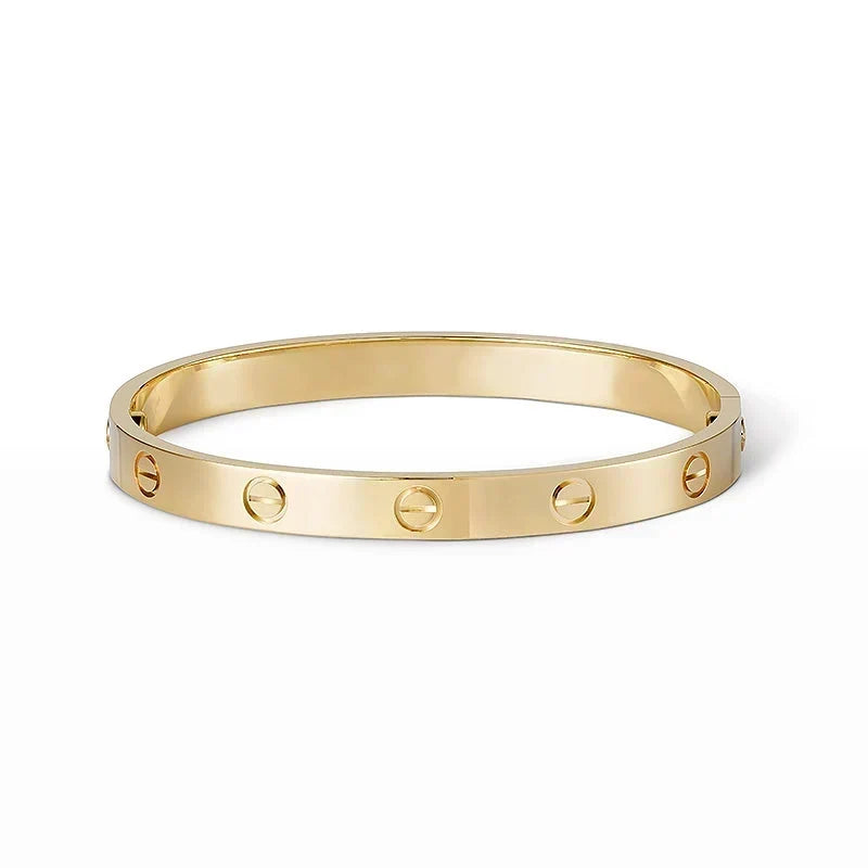 [Royal] LOVE  Classic & Diamond-Paved Bracelet Stack Set
