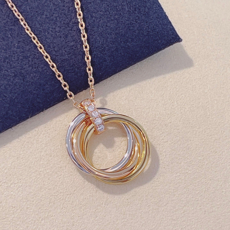 [Royal Jewellery]TRINITY NECKLACE GOLD  DIAMONDS