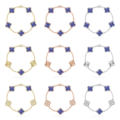 [Royal]CLOVER 5 MOTIF BLUE VEINS BRACELET COLLECTION