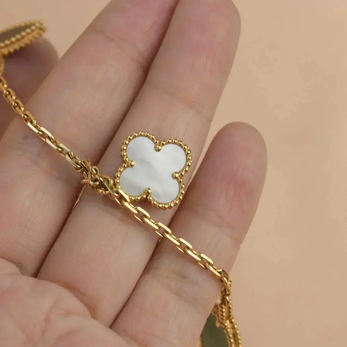 [Royal Jewellery]LUCKY SPRING 5 MOTIF GOLD BRACELET