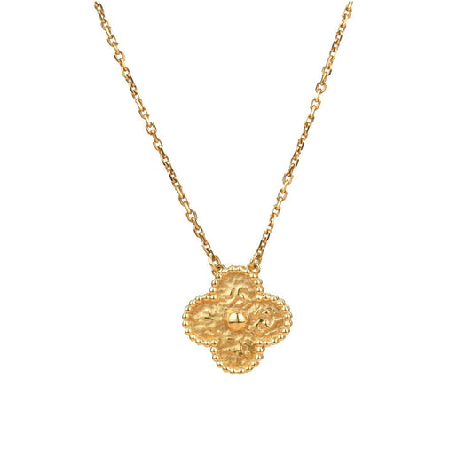 [Royal Jewellery]CLOVER 15MM  BRONZING NECKLACE