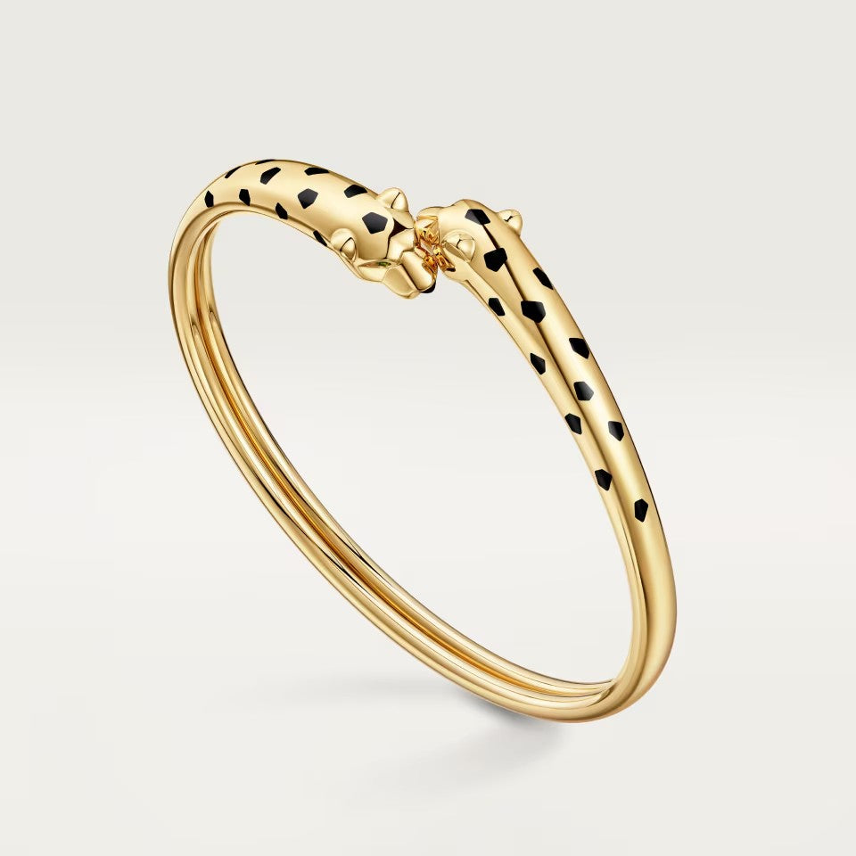 [Royal] PANTHERE DOUBLE HEADED OPEN BRACELET
