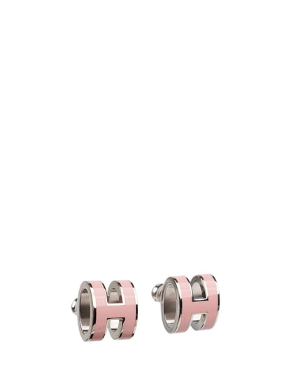 [Royal Jewellery]MINI POP H SILVER EARRINGS PINK