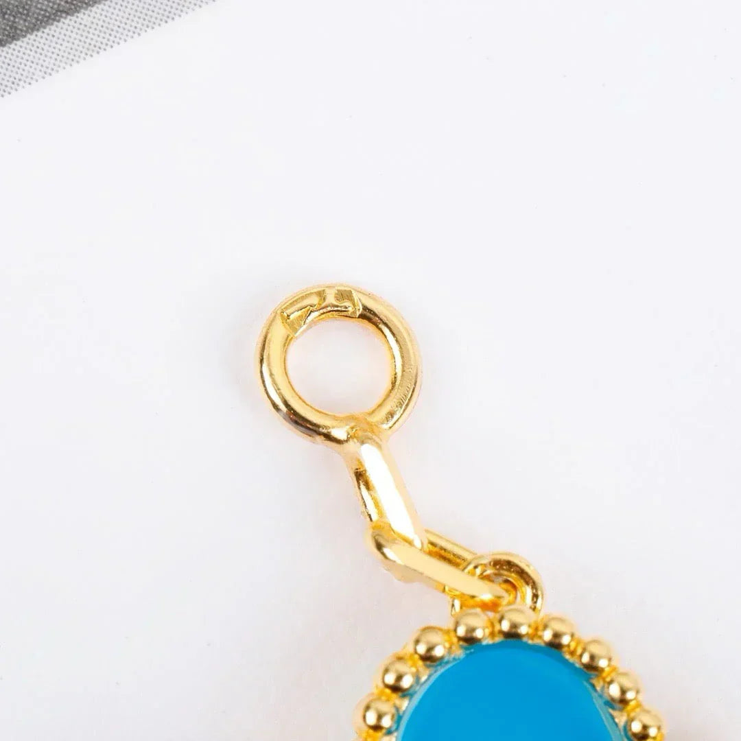 [Royal Jewellery] CLOVER 5 MOTIF TURQUOISE BRACELET COLLECTION