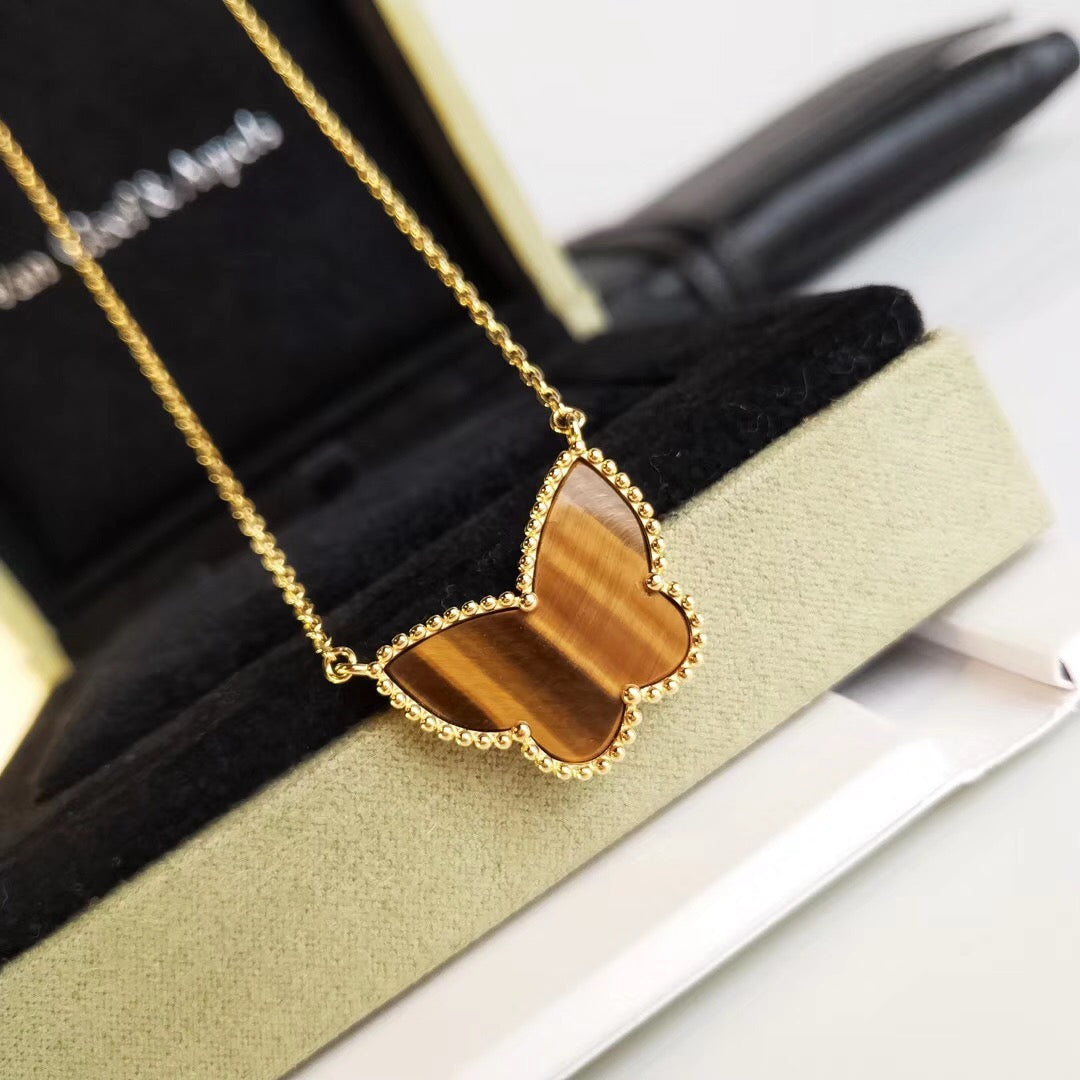 [Royal Jewellery] TIGER__ EYE BUTTERFLY NECKLACE