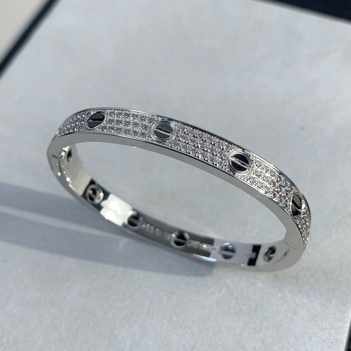 [Royal Jewellery]LOVE BRACELET 6.1MM DIAMOND-PAVED CERAMIC