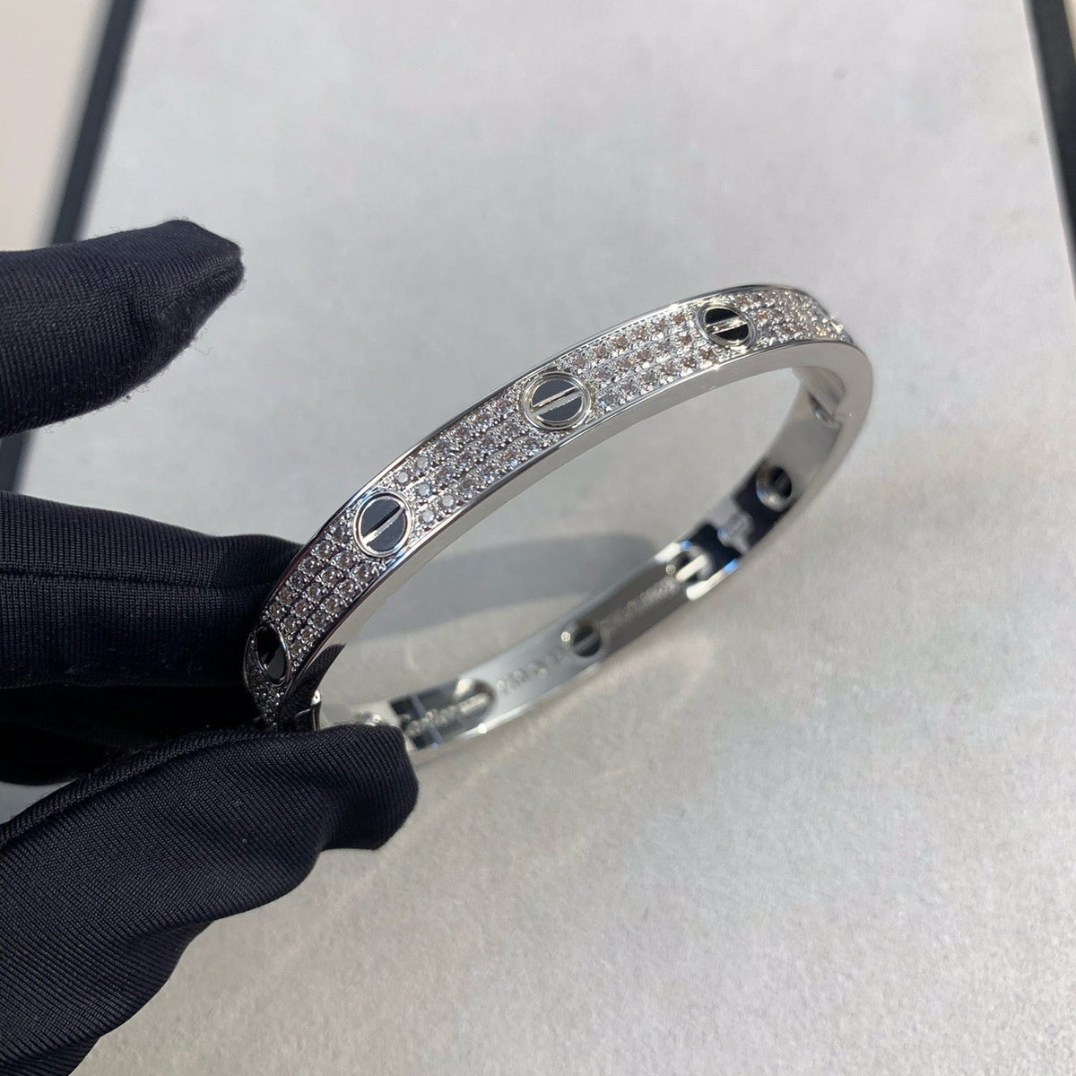 [Royal Jewellery]LOVE BRACELET 6.1MM DIAMOND-PAVED CERAMIC