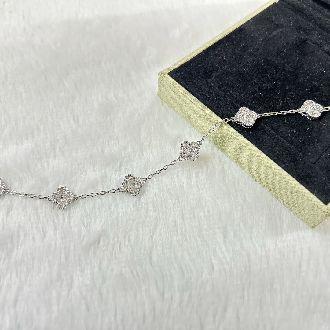 [Royal]CLOVER 6 MOTIF DIAMOND BRACELET