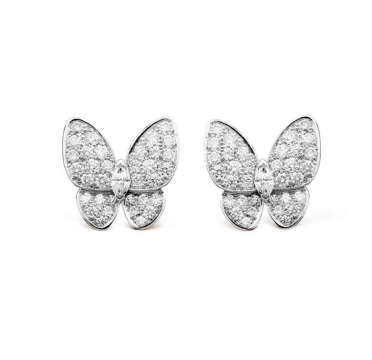 [Royal Jewellery]BUTTERFLY ALL DIAMOND EARRINGS