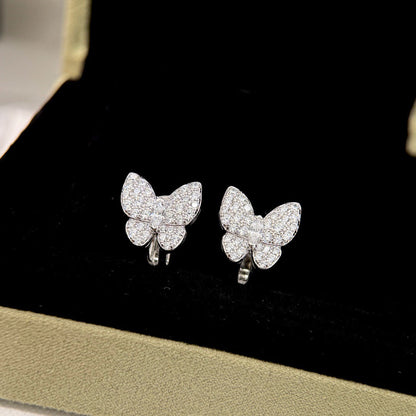 [Royal]BUTTERFLY ALL DIAMOND EARRINGS