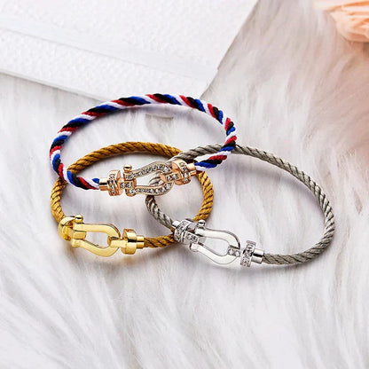 [Royal Jewellery]FORCE LARGE HORSESHOE NO DIAMOND BRACELET GOLD