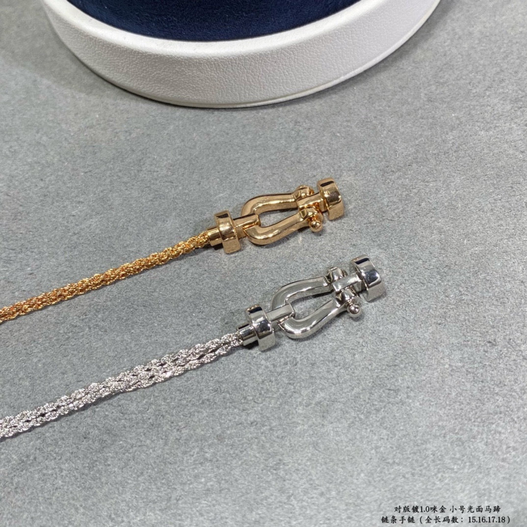 [Royal Jewellery]FORCE SMALL HORSESHOE  DIAMOND CHAIN ROPE BRACELET