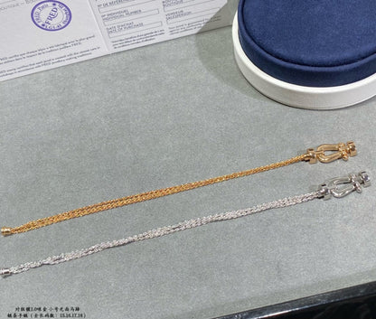 [Royal Jewellery]FORCE SMALL HORSESHOE  DIAMOND CHAIN ROPE BRACELET
