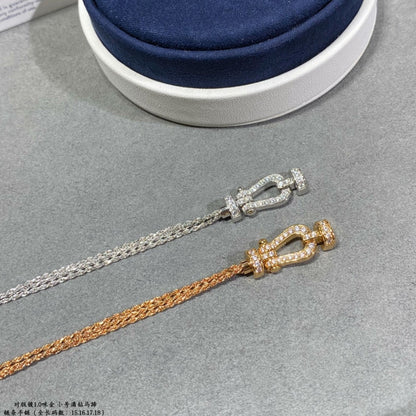[Royal Jewellery]FORCE SMALL HORSESHOE  DIAMOND CHAIN ROPE BRACELET