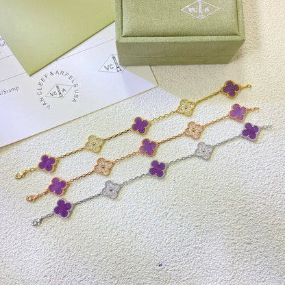 [Royal Jewellery] CLOVER 5 MOTIF VIOLET BRACELET COLLECTION