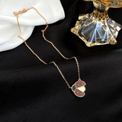 [Royal Jewellery]LUCKY  CARNELIANS LADYBUG NECKLACE