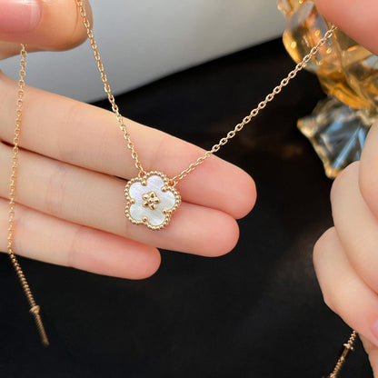 [Royal Jewellery]LUCKY  WHITE MOP  PLUM BLOSSOM NECKLACE