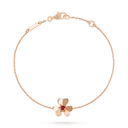 [Royal Jewellery]FRIVOLE GOLD FLOWER PINK MALACHITE BRACELET