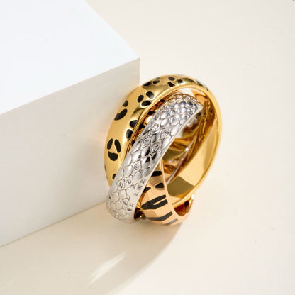 [Royal] TRINITY  RING LEOPARD PRINT