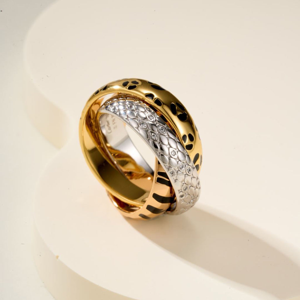 [Royal] TRINITY  RING LEOPARD PRINT