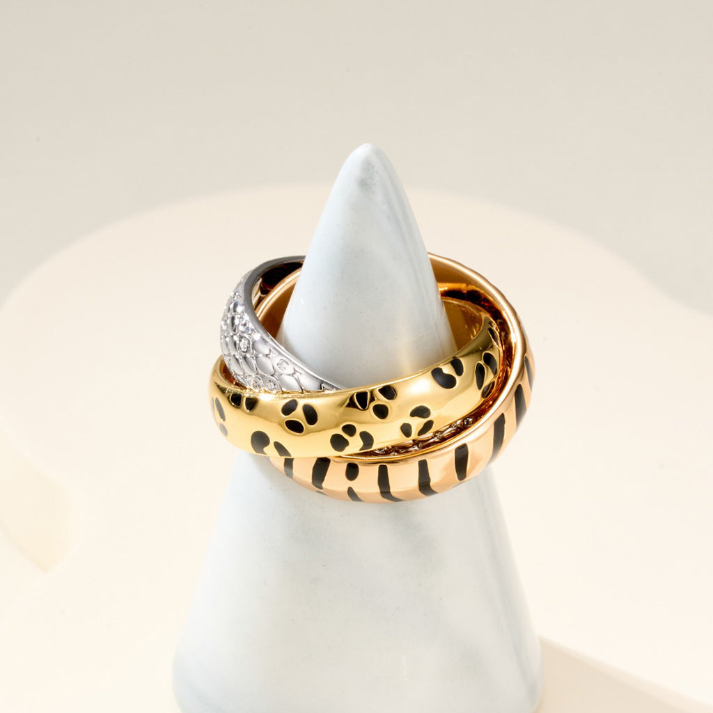 [Royal] TRINITY  RING LEOPARD PRINT