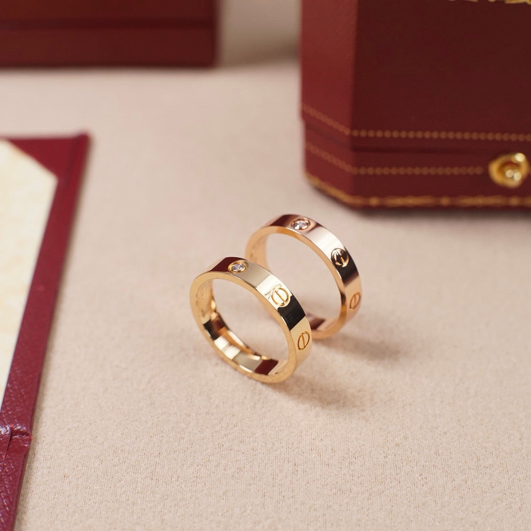 [Royal] LOVE 4MM 1 DIAMOND RING