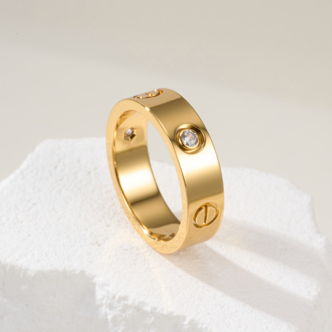 [Royal] LOVE 4MM 1 DIAMOND RING